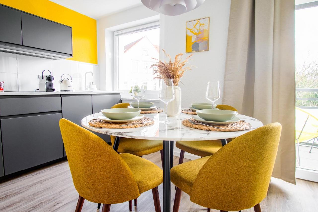 Homefy Come-Together Apartment - Balkon - Aufzug - Free Parking - Smart Tvs Essen Extérieur photo