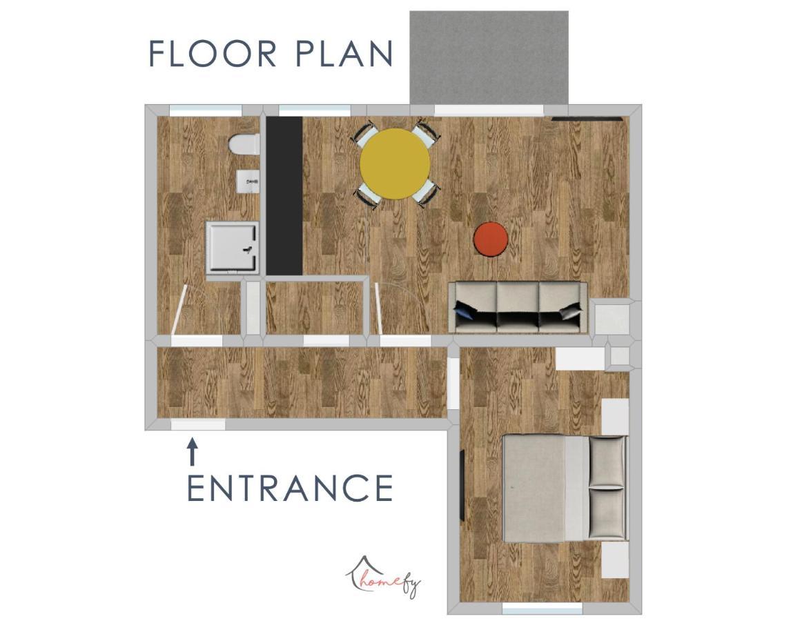 Homefy Come-Together Apartment - Balkon - Aufzug - Free Parking - Smart Tvs Essen Extérieur photo